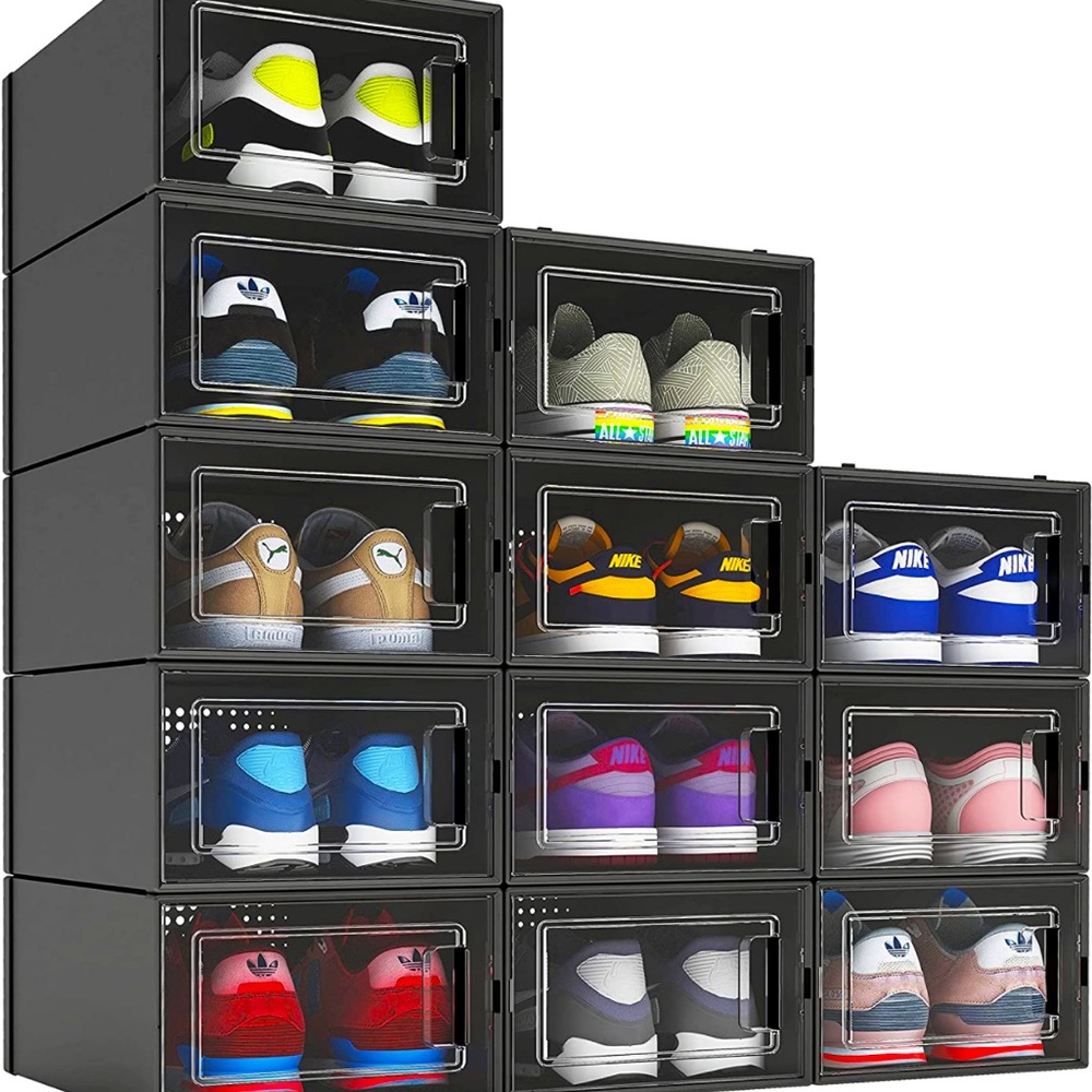 12 pack shoe organizer boxes